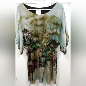 Line & Dot silk dress.